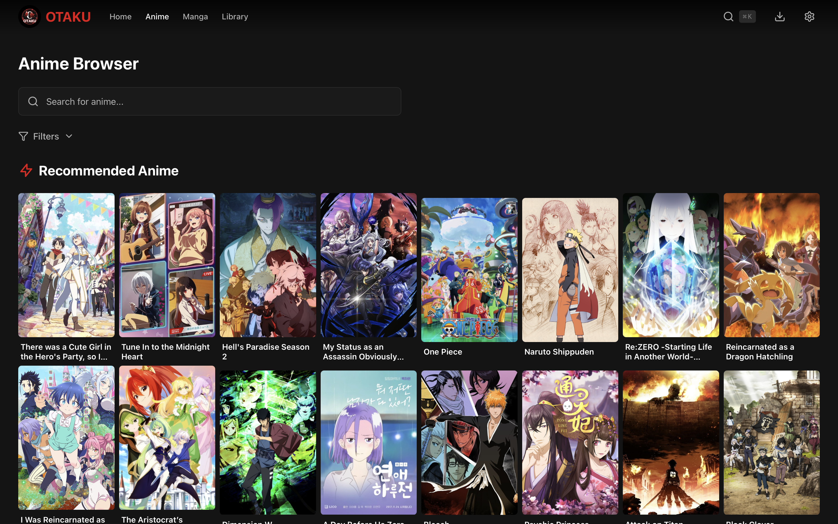 Anime Browser